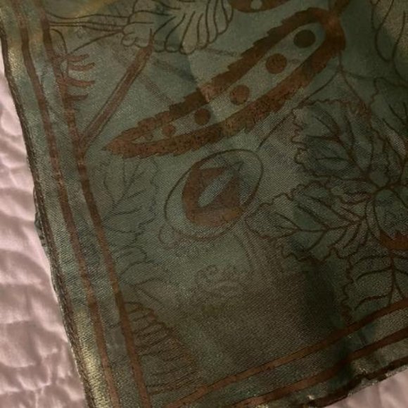 Westside Green & Gold Sheer Indian Pillowcases Matching Pair - Picture 3 of 6